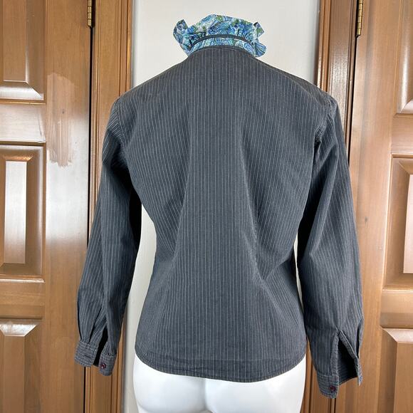 Anne White textile harvest Upcycled button down blouse size small NWT - Picture 4 of 6